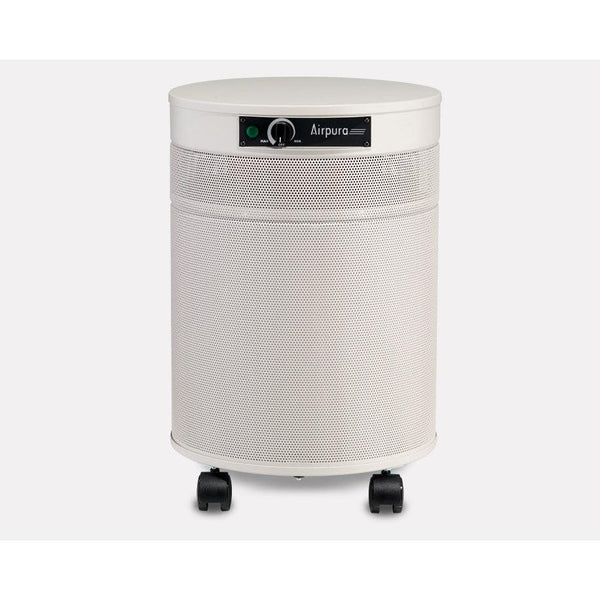 Airpura-branded purifier on pale background; exact model unconfirmed.